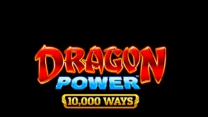 Tampilan visual slot Dragon Power 10,000 Ways dengan naga emas dan ornamen kuil